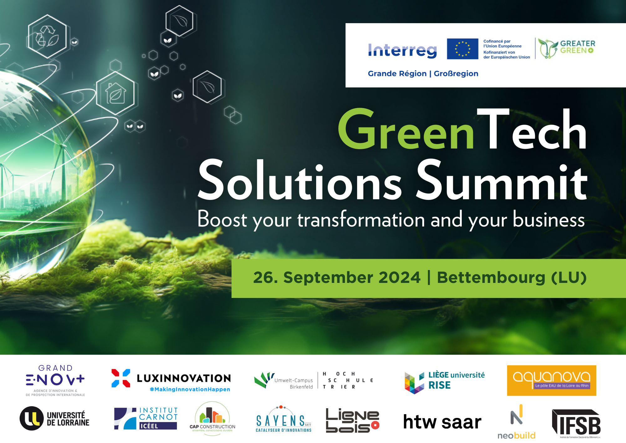 Kick-off des Projekts Greater Green+ beim Green Tech Solutions Summit